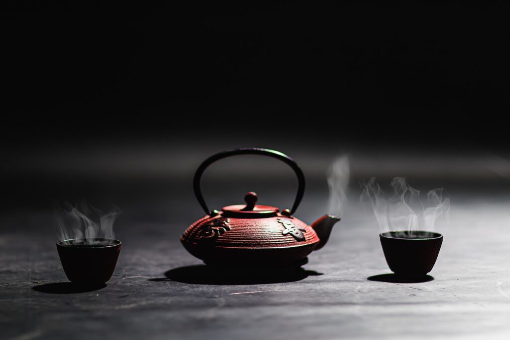 teapot, tea, traditional, ceremony, tea cups, cups, steam, hot tea, drink, beverage, japanese, asian, tea, tea, tea, tea, tea-6123746.jpg