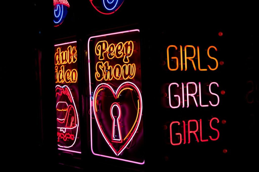 nightclub, peep show, neon sign, girls, lights, neon, club, night-6905809.jpg